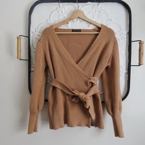 Wrap sweater